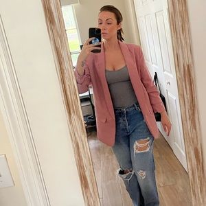 Pink mauve Francesca’s blazer jacket